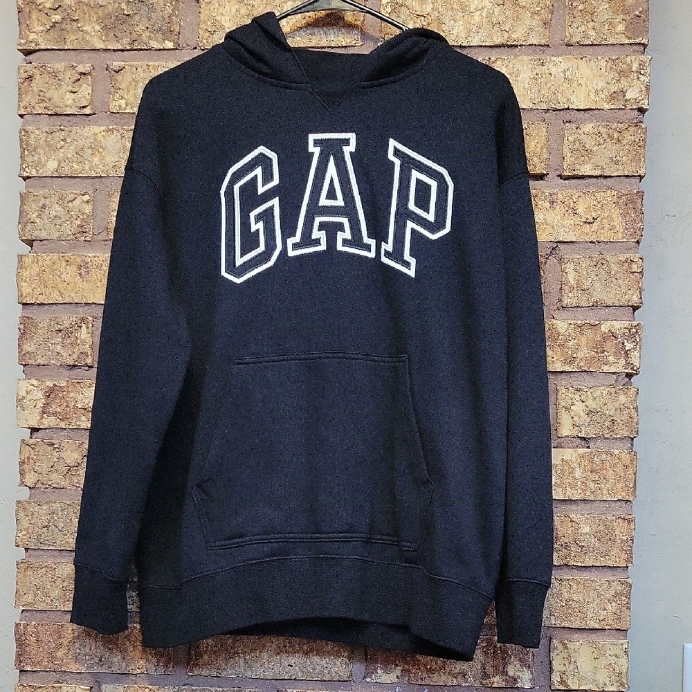 GAP Teen Arch Hoodie Black Size 14-16 XL Like New